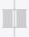 Two Matte Banners Mockup - Front View