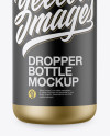 Metallic Dropper Bottle Mockup