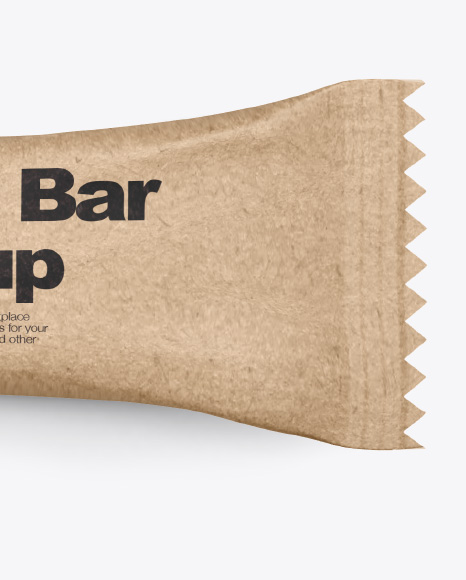 Kraft Snack Bar Mockup - Top View