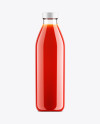 Tomato Juice Glass Bottle Mockup