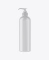 Glossy Cosmetic Bottle w/ Pump Mockup Glossy Cosmetic Bottle w/ Pump Mockup