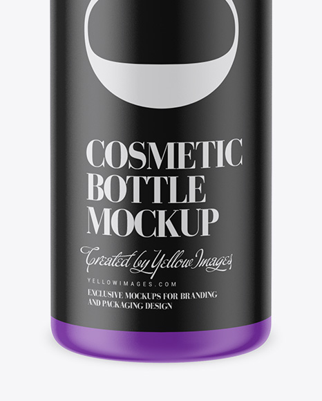 Matte Cosmetic Bottle w/ Pump Mockup