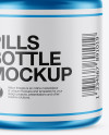 Matte Metallic Pills Bottle Mockup