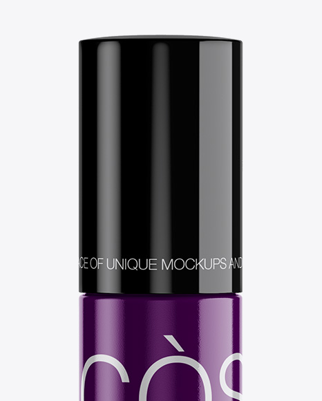 Glossy Cosmetic Bottle Mockup