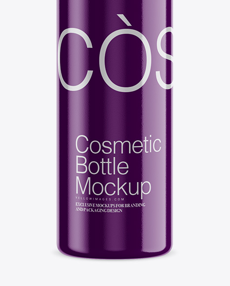 Glossy Cosmetic Bottle Mockup Glossy Cosmetic Bottle Mockup
