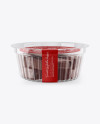 Transparent Container with Sweets Mockup - Front View