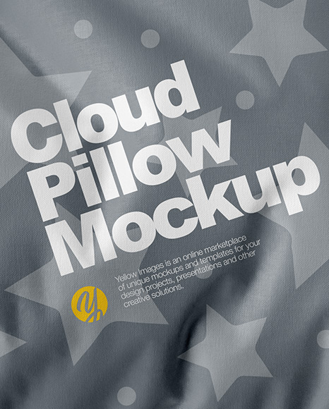 Cloud Pillow Mockup - Top View