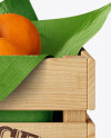 Wooden Crate With Oranges Mockup