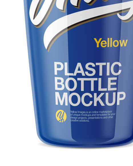 Plastic Bottle with Dispenser Mockup