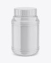Glossy Jar Mockup - Front View (High Angle Shot)