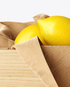 Wooden Crate With Lemons Mockup