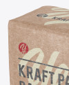 Kraft Paper Bag Mockup - Halfside View (High-Angle Shot)