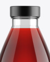 Cherry Juice Glass Bottle Mockup