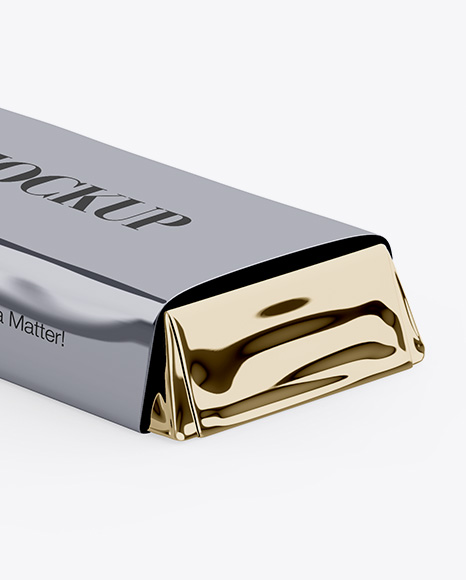 Metallic Snack Bar Mockup