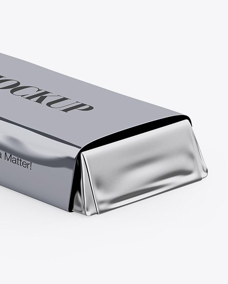 Metallic Snack Bar Mockup