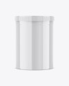 Glossy Plastic Jar Mockup