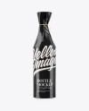 Bottle in Glossy Paper Wrap Mockup