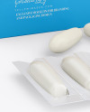 Two Matte Boxes With Suppositories Mockup - Half Side view