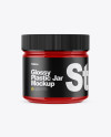 Glossy Plastic Jar Mockup