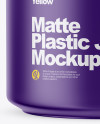 Matte Plastic Jar Mockup