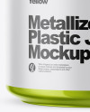 Metallic Plastic Jar Mockup