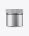 Matte Metallic Plastic Jar Mockup