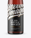 Amber Glass Bottle Mockup Amber Glass Bottle Mockup