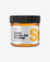 Clear Glass Honey Jar Mockup