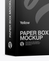 Paper Box Mockup - Half Side View