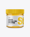 Clear Glass Honey Jar Mockup