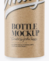 Bottle in Kraft Paper Wrap Mockup