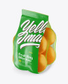 Bag with Oranges Mockup - Half Side View