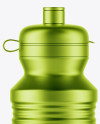 Metallic Sport Bottle Mockup