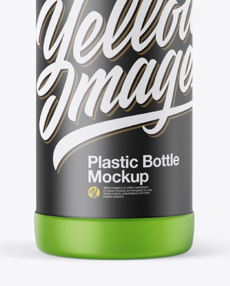 Matte Transparent Bottle Mockup