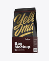 Matte Coffee Bag With Tin-Tie Mockup - Half Side View