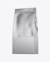 Metallic Coffee Bag With Tin-Tie Mockup - Half Side View