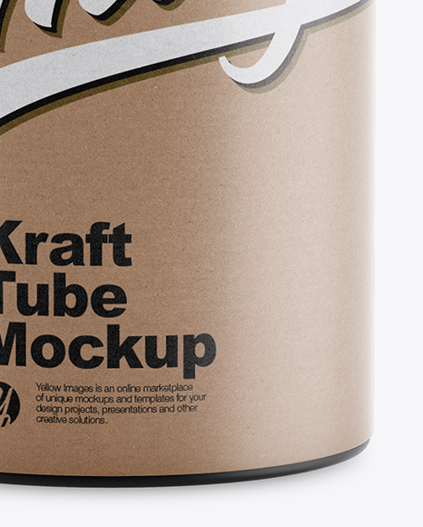 Kraft Tube Mockup - Front View