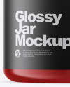 Glossy Jar Mockup - Front View