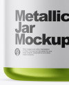 Metallic Jar Mockup - Front View