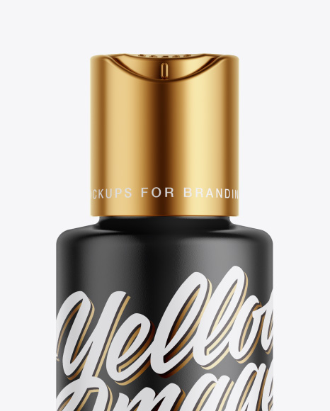 Matte Cosmetic Bottle Mockup - Front View