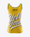 Women`s Tank Top Mockup - Back view