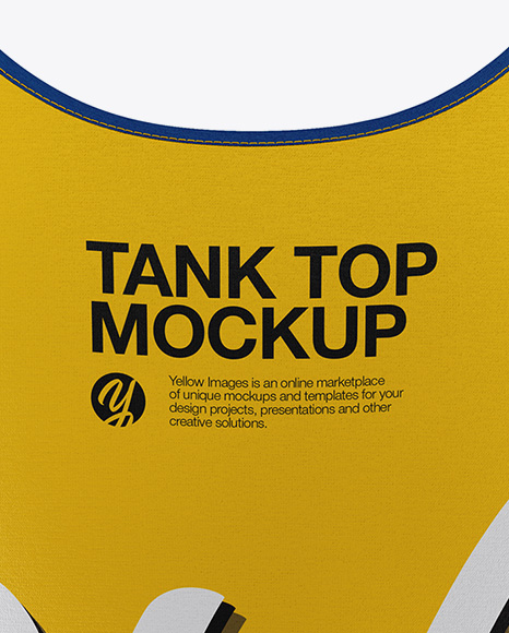 Women`s Tank Top Mockup - Back view