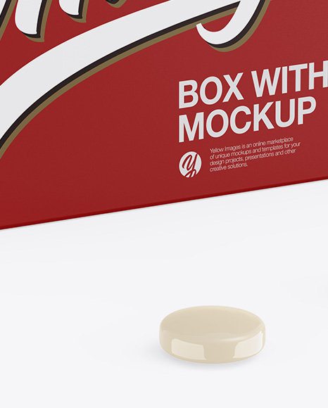 Matte Box w/ Pills Mockup - Half Side View