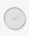 Round Wall Clock Mockup - Front View