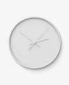 Round Wall Clock Mockup - Front View