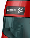 London Bus Mockup - Half Side View