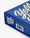 Paper Box Mockup - Half Side View (High Angle Shot)