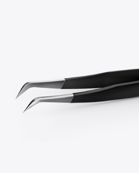 Stainless Steel Tweezer Mockup