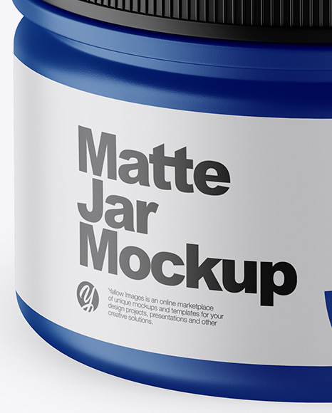 Matte Jar Mockup (High-Angle Shot)