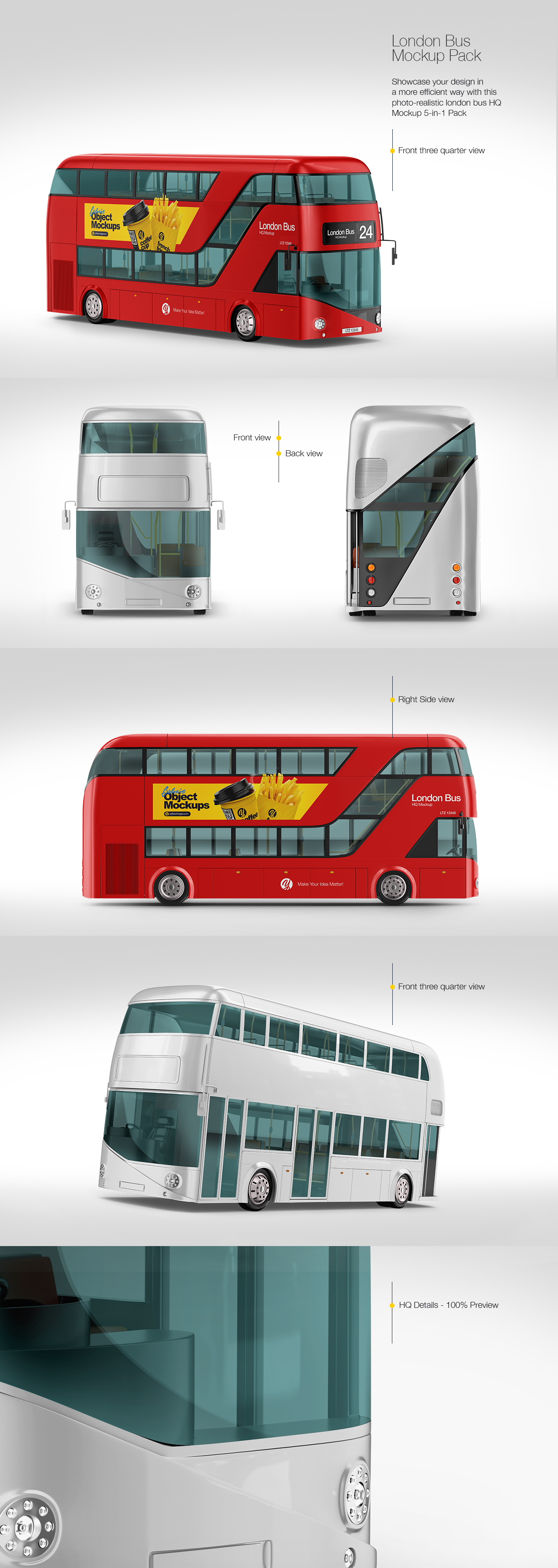 London Bus Mockup Pack